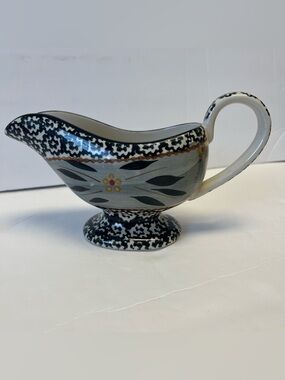 Temp-tations Old World Floral Gravy Boat 9 oz Ceramic Oven Microwave Safe